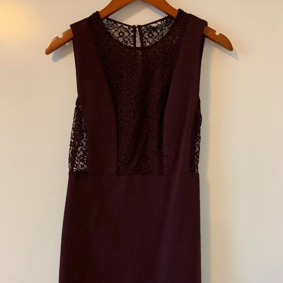 Zara Trafaluc Plum Purple Lace Mini Dress - Picture 8 of 13
